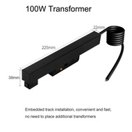 รางหม้อแปลงไฟฟ้าขั้วต่อรางอุปกรณ์เสริมระบบไฟส่อง LED แม่เหล็กแบบ LED สำหรับไฟส่อง LED แม่เหล็กชุดอุป