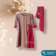 Gamis Laneeka Terbaru Lebaran FREE JILBAB | set hijab anak Zhavira Jersey Usia 2 3 4 5 6 Tahun