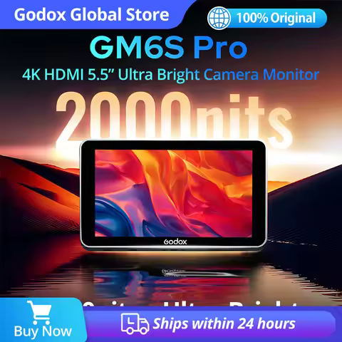 Godox GM6S Pro LUT Touch Screen IPS FHD 1920x1080 Video 4K HDMI Field Monito 5.5 Inch 10W 4K Ultra B