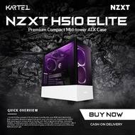 NZXT H510 Elite Series - Premium Compact Mid-tower ATX Case (CA-H510E-W1) Matte White