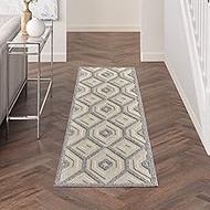 Nourison Palamos Cream 8' Runner Area Rug , 2'2" x 7'6"