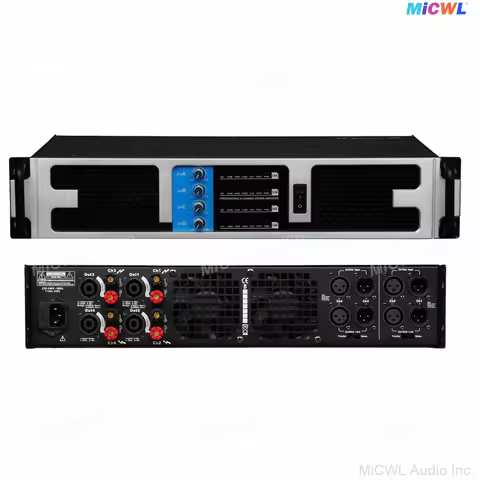 MiCWL PX8500 4 Channel 8500W Digital High Power Amplifier 2WD 2x3600W 4 Ohms AMP Drive Stage Subwoof