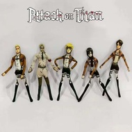 28cm Attack on Titan Abstract Twistable Plush Toys Levi Ackerman Figure Zeke Jaeger Eren Jaeger Erwi