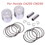53mm 53.25mm 53.5mm 53.75mm 54mm Motorcycle Piston Piston Ring Kit For Honda CA250 CM250