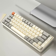 GOOJODOQ Bluetooth Wireless Gaming Keyboard PBT RGB 56 Key Removable For PC laptop