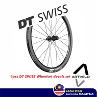 DT SWISS cycling sticker 4 pcs wheelset decals for 40-50 mm high profile road bike rims