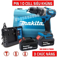 Máy Khoan Pin Maktia 118V 3 Chức Năng Lõi Đồng Không Chổi Than