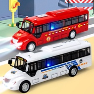 Flash Inertial City Bus Bus Bus Boy Gift Bus Model Children Educational Toys