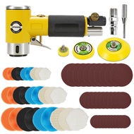 HIFESON 1นิ้ว/2นิ้ว/3นิ้ว Mini Orbital Air Sander เครื่องขัดนิวเมติกเครื่องบด Air เครื่องมือบัฟเฟอร์