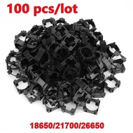 100Pcs/Lot 1P Battery Holder For 18650/26650 Battery Cylindrical Plastic Battery Pack Retaining Battery Case Holder