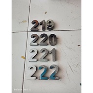 7cm full stainless steel letters and numbers