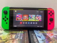 《今日快閃價》（中古二手）NS 主機 任天堂 SWITCH console 初版 主機 港版行貨 （初版型號）紅綠色 128G內存