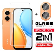 2 in 1 Screen Tempered Glass Protector Full Cover Front Film For Honor X7e X7 e X 7e X7E HonorX7e 4G