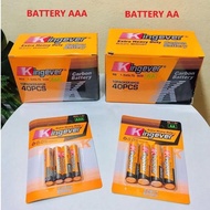 COD Kingever Battery 1 BOX 40pcs 1.5V Double A Battery Triple A Battery AA 2A / AAA 3A Batteries Bat