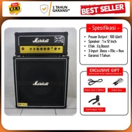 Ampli Gitar 12 Inch Marshall 3 Input Head Cabinet Ada Efek Distorsi Dan Input Mic