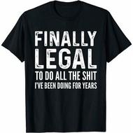Finally Legal Funny 21St Birthday 2001 Gift For Men T-Shirt