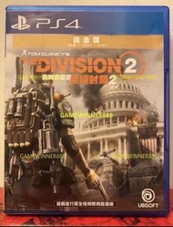 （中古二手）PS4遊戲 湯姆克蘭西 全境封鎖2 黃金版 Tom Clancy's The Division 2 [Gold Edition] 港版中英文版