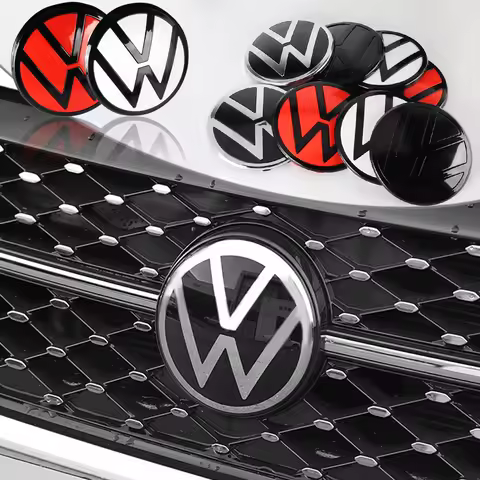 1 set ABS Replacement Style Front Grill Badge & Rear Trunk lid Emblem For VW Golf MK7 2014-2017 Golf