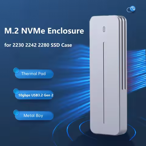 M.2 NVME PCIe NGFF SATA Dual Protocol SSD Case CNC USB Type C 10Gbps M2 SSD External Enclosure Hard 