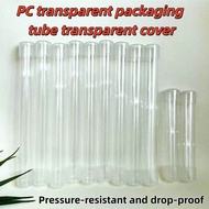 Outer diameter transparent packaging tube transparent lid PC transparent plastic tube round tube pac