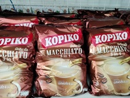 Cà Phê Hòa Tan Kopiko Macchiato Thái 480g+1 hộp sữa đặc nestle 388gr