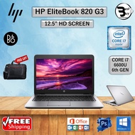 SLIM HP EliteBook 820 G3 CORE i7 &amp; i5 (6TH GEN) 12.5" HD / Upto 32GB RAM / 1TB SSD/ REFURBISHED #NOTEBOOK LAPTOP