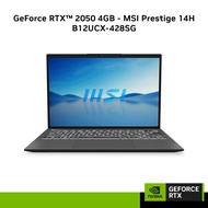 Nvidia GeForce RTX™ 2050 4GB - MSI Prestige 14H B12UCX-428SG (i7-12650H / 16GB / 1TB SSD / 14” FHD+ 