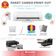 Paket Mesin Sablon Digital Custom Distro Mini Cameo Print Cut Printing