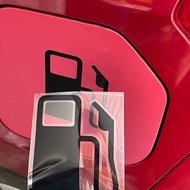 E85 fuel tank sticker (E10 official)