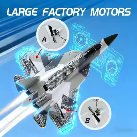 FX657 RC Foam Fighter Jet - Durable, Impact-Resistant 2.4G Remote Control Aircraft for Kids and Begi