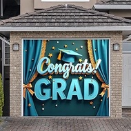 Woosytoo 7x8ft Graduation Garage Door Cover Banner