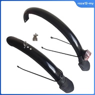 [RazecaMY] 20 Inch Folding Bike Mudguard Set Spray Protection Black Pedal Cycle Mudguard Set Bendabl