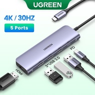 ```[New] Ugreen 5in1 Hub Type C to HDMI 4K30Hz USB 3.0 PD100W Adapter for Macbook iPad Laptop Dell X