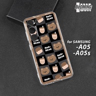 Samsung A05 - A05S Case Samsung A05 - A05S Motif [BEAR] Booming Case Softcase Premium - Case hp - Ca