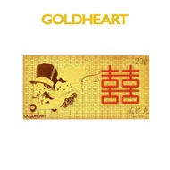 Goldheart 999 Gold 20G Wedding Happiness Gold Bar