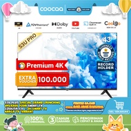 COOCAA 43 inch Smart TV - Digital TV - Dolby Audio - Youtube - Mirroring -  Flick Free - Boundless -