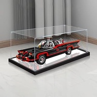 2cm Walnut Wood Grain Display Box, Coffee Black high-end countertop Display Box, Suitable for Lego B