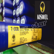 Kiswel T-308 TIG Stainless Steel Welding Rod ER308 2.4mm 1kg Argon 18Cr-8Ni AWS KS JIS