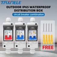 IP65 Waterproof Electrical Distribution Box HT-2p Outdoor AC DC Solar Circuit Breaker MCB 63A RCBO P