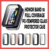 Honor Band 10 Protector Casing Honor Band10 Full coverage Tempered Glass + PC Protection Cover Honor