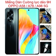 9H flexible tempered glass for OPPO A58 / A98 5G / A78. Comprehensive screen protection against impa