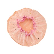 Waterproof Shower Cap For Hair Dye & Daily Use, Leak-proof Adjustable Bathing Cap With Stretchy N7