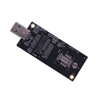 NGFF M.2 Key-B WWAN to USB 3.0 Adapter Riser Card w SIM Slot For 3G/4G/5G LTE Wireless Module
