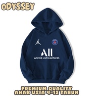 BOYS PSG PARIS FOOTBALL FOOTBALL HOODIE JACKET