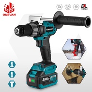 650Nm Brushless Electric Drill 25+3 Torque 13mm Cordless Electric Impact Drill Home DIY 3 in 1 Electric Screwdriver For Makita 18V Battery
