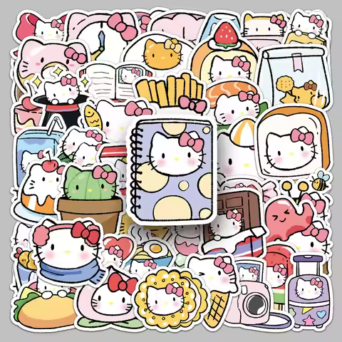 Hello Kitty Puzzle Stickers, Interactive Creative Waterproof Planner Stickers