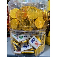Chocolate 1kg {Chinese New Year} Gold Bar Small Ingot Mahjong Playing Cards Peanuts Heart Coins Big 