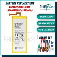 𝑷𝒉𝒐𝒏𝑭𝒊𝒙 Compatible For 4C CHM-U01 BATTERY HB444199EBC+ (2550mAh) BATERI REPLACEMENT PART