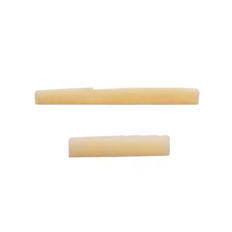 Acoustic Guitar Nut and Saddle Guitar Saddle and Nut Real Bone Material for 6 Strings Acoustic Guita