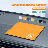 Mazda Car Dashboard Sticky Anti-Slip Mat Suede Non-Slip Pad For Mazda 3 Accessories Mazda 5 Mazda 6 CX 3 CX 5CX 8 CX 30 RX7 RX8